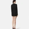 Vestido blazer cruzado de lana