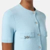 Vestido camisero de punto de lana y cachemira Vestido camisero de punto de lana y cachemira