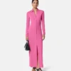 Vestido camisero largo ajustado