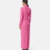 Vestido camisero largo ajustado