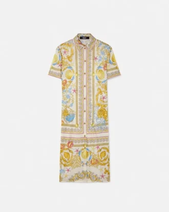Vestido camisero midi ajustado Barocco Underwater