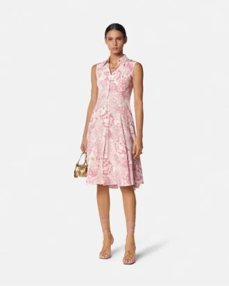Vestido camisero midi fluido Barocco Underwater