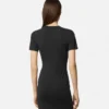 Vestido camiseta con logotipo en V Vestido camiseta con logotipo en V