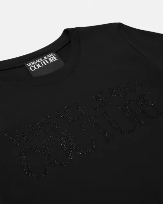 Vestido camiseta con logotipo institucional de cristal