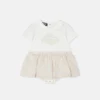 Vestido camiseta de algodón estampado para niña Vestido camiseta de algodón estampado para niña