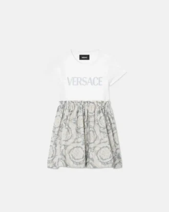 Vestido camiseta de algodón estampado para niña Vestido camiseta de algodón estampado para niña