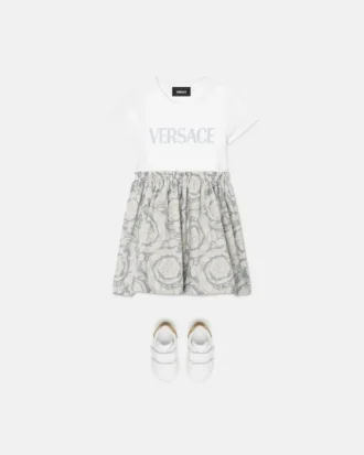 Vestido camiseta de algodón estampado para niña Vestido camiseta de algodón estampado para niña