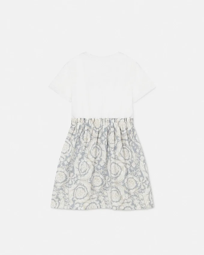 Vestido camiseta de algodón estampado para niña Vestido camiseta de algodón estampado para niña