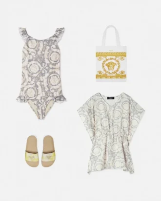 Vestido cubierta estampado de algodón para niña