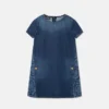 Vestido de mezclilla con láser para niñas Vestido de mezclilla con láser para niñas