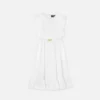 Vestido de popelín de algodón bordado para niña Vestido de popelín de algodón bordado para niña