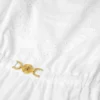 Vestido de popelín de algodón bordado para niña Vestido de popelín de algodón bordado para niña
