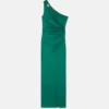 Vestido drapeado de jersey de viscosa Vestido drapeado de jersey de viscosa