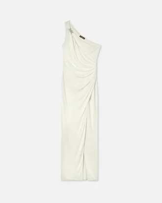 Vestido drapeado de jersey de viscosa