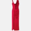 Vestido drapeado de jersey de viscosa Vestido drapeado de jersey de viscosa