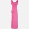 Vestido fruncido con imperdible Vestido fruncido con imperdible