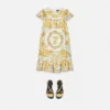 Vestido infantil de seda con volantes Underwater Barocco Vestido infantil de seda con volantes Underwater Barocco