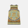 Vestido infantil estampado de gabardina de algodón Vestido infantil estampado de gabardina de algodón
