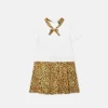 Vestido infantil estampado de jersey de algodón Vestido infantil estampado de jersey de algodón
