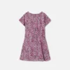 Vestido infantil estampado de viscosa Vestido infantil estampado de viscosa