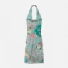 Vestido midi con cuello halter Underwater Barocco
