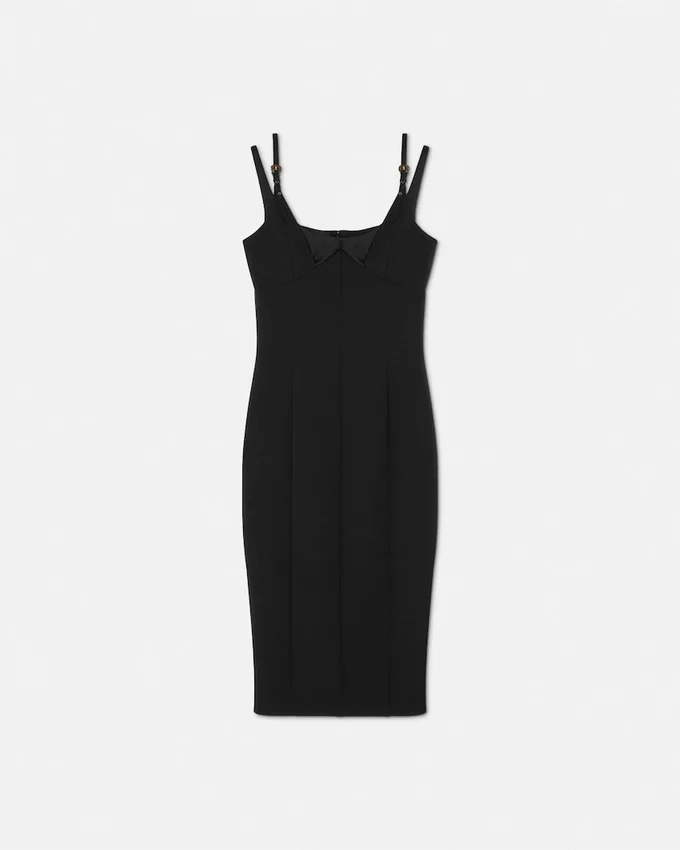 Vestido midi con hebillas barrocas Vestido midi con hebillas barrocas
