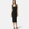 Vestido midi con hebillas barrocas Vestido midi con hebillas barrocas