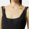 Vestido midi con hebillas barrocas Vestido midi con hebillas barrocas