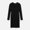 Vestido midi de jersey de crepé elástico