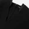 Vestido midi de jersey de crepé elástico