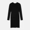 Vestido midi de jersey de crepé elástico