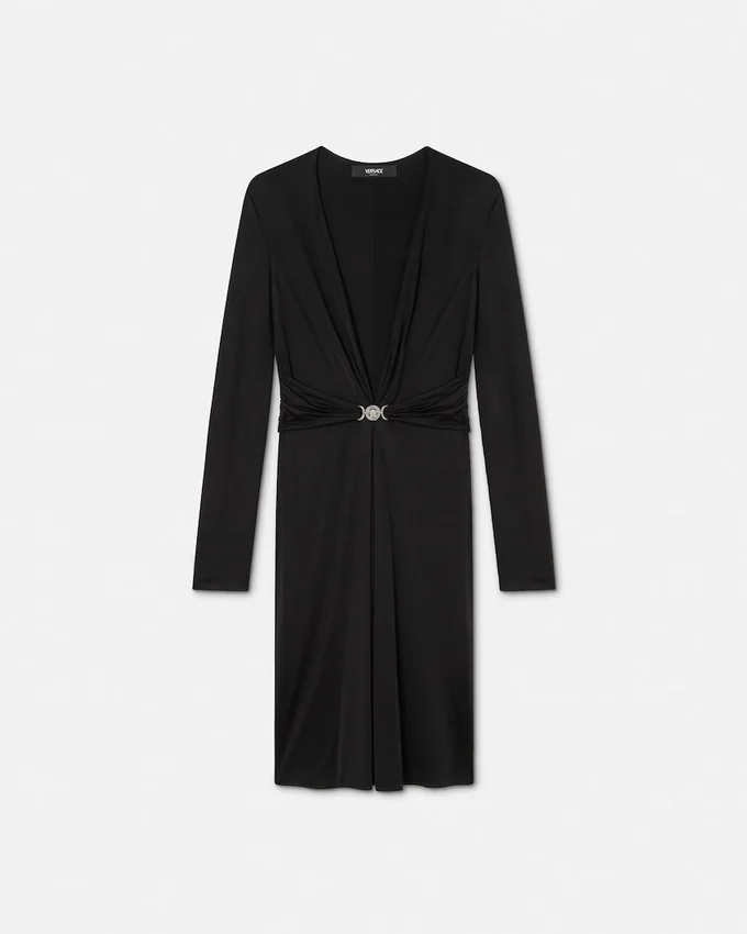 Vestido midi de jersey de viscosa Vestido midi de jersey de viscosa