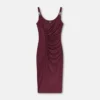 Vestido midi de jersey de viscosa