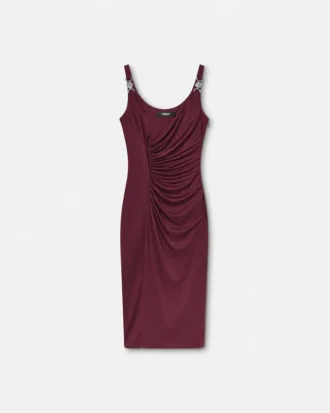 Vestido midi de jersey de viscosa