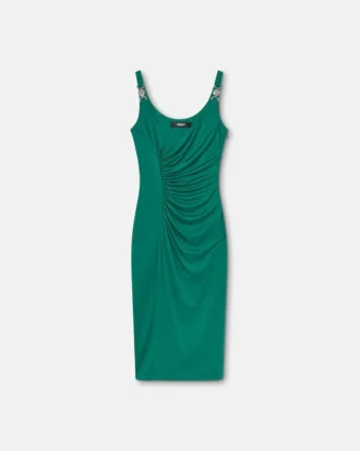 Vestido midi de jersey de viscosa