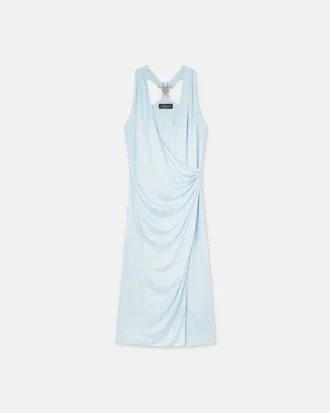 Vestido midi de jersey de viscosa