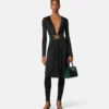 Vestido midi de jersey de viscosa Vestido midi de jersey de viscosa