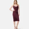 Vestido midi de jersey de viscosa