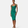 Vestido midi de jersey de viscosa