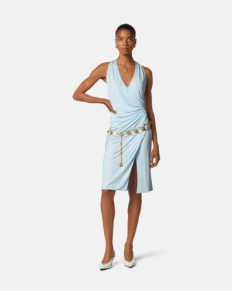 Vestido midi de jersey de viscosa