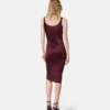 Vestido midi de jersey de viscosa