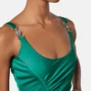 Vestido midi de jersey de viscosa