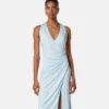 Vestido midi de jersey de viscosa Vestido midi de jersey de viscosa