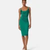 Vestido midi de jersey de viscosa