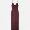 Vestido midi de punto de viscosa