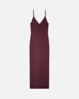 Vestido midi de punto de viscosa