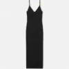 Vestido midi de punto de viscosa