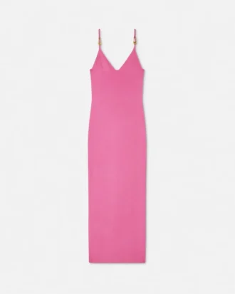 Vestido midi de punto de viscosa