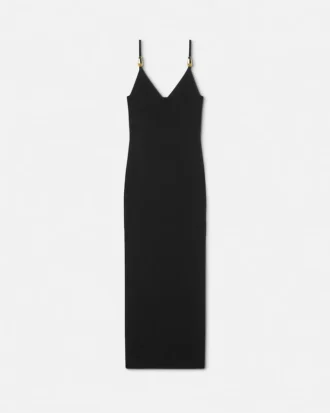 Vestido midi de punto de viscosa