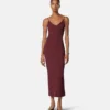 Vestido midi de punto de viscosa